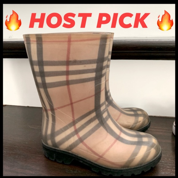 Burberry Other - Burberry rain boots unisex kids